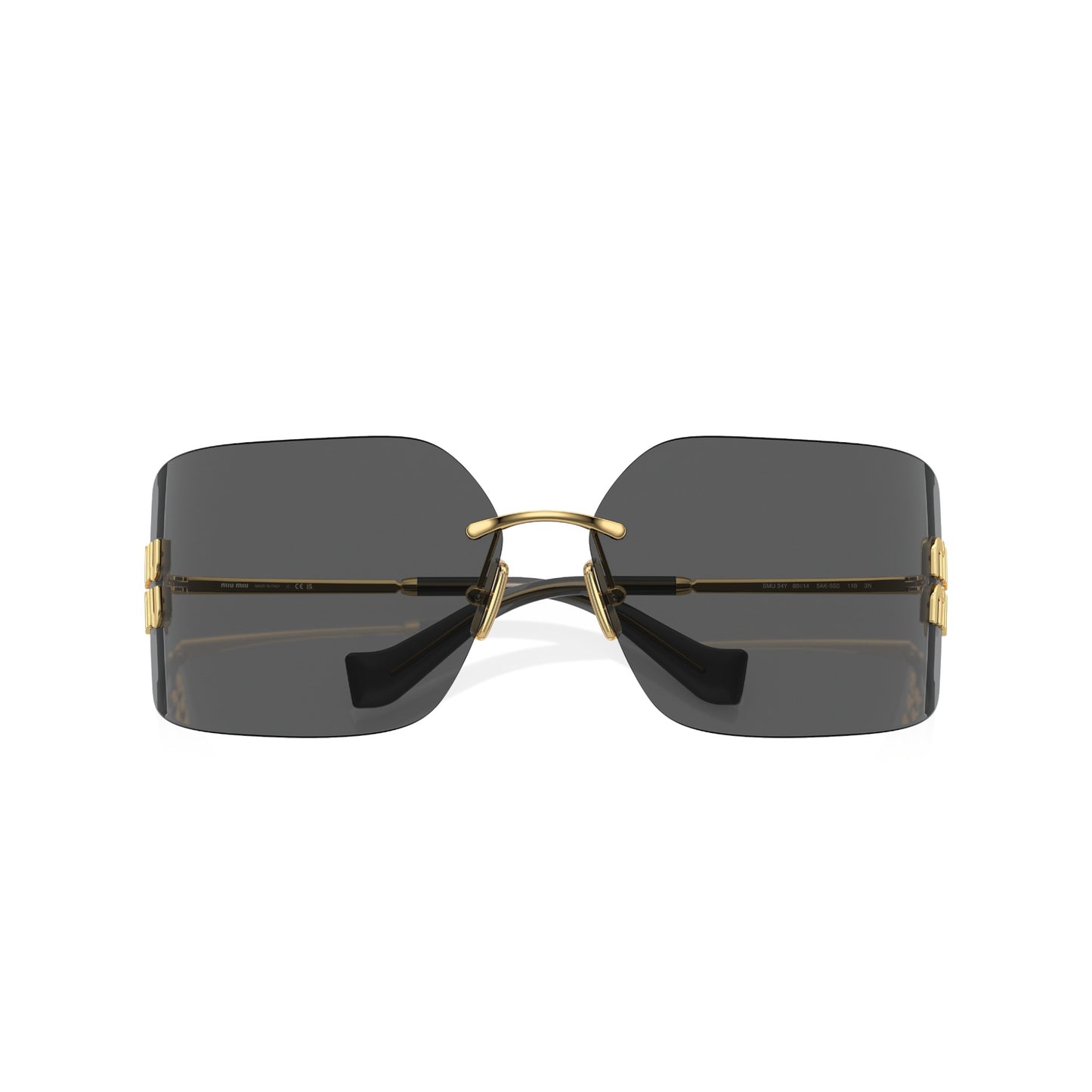 Womens Miu Miu MU54YS Sunglasses Gold/Grey