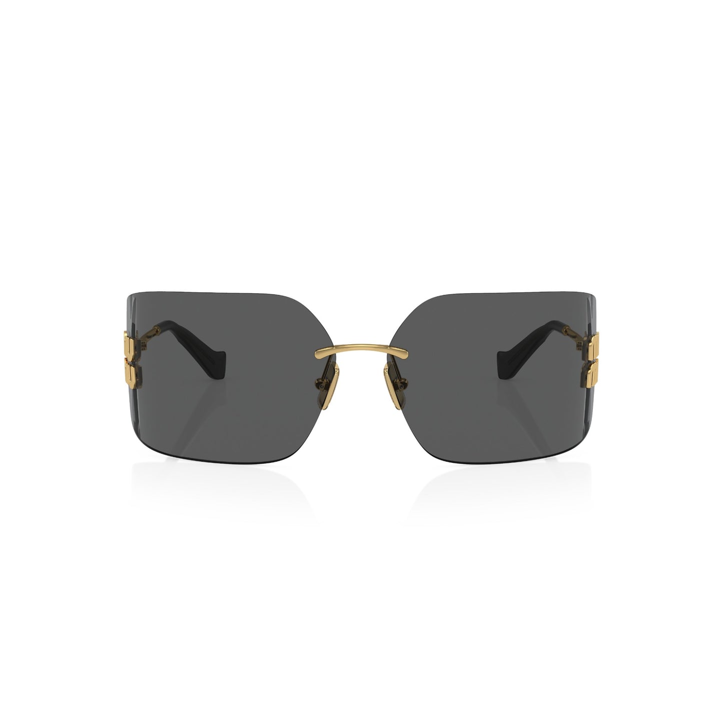Womens Miu Miu MU54YS Sunglasses Gold/Grey