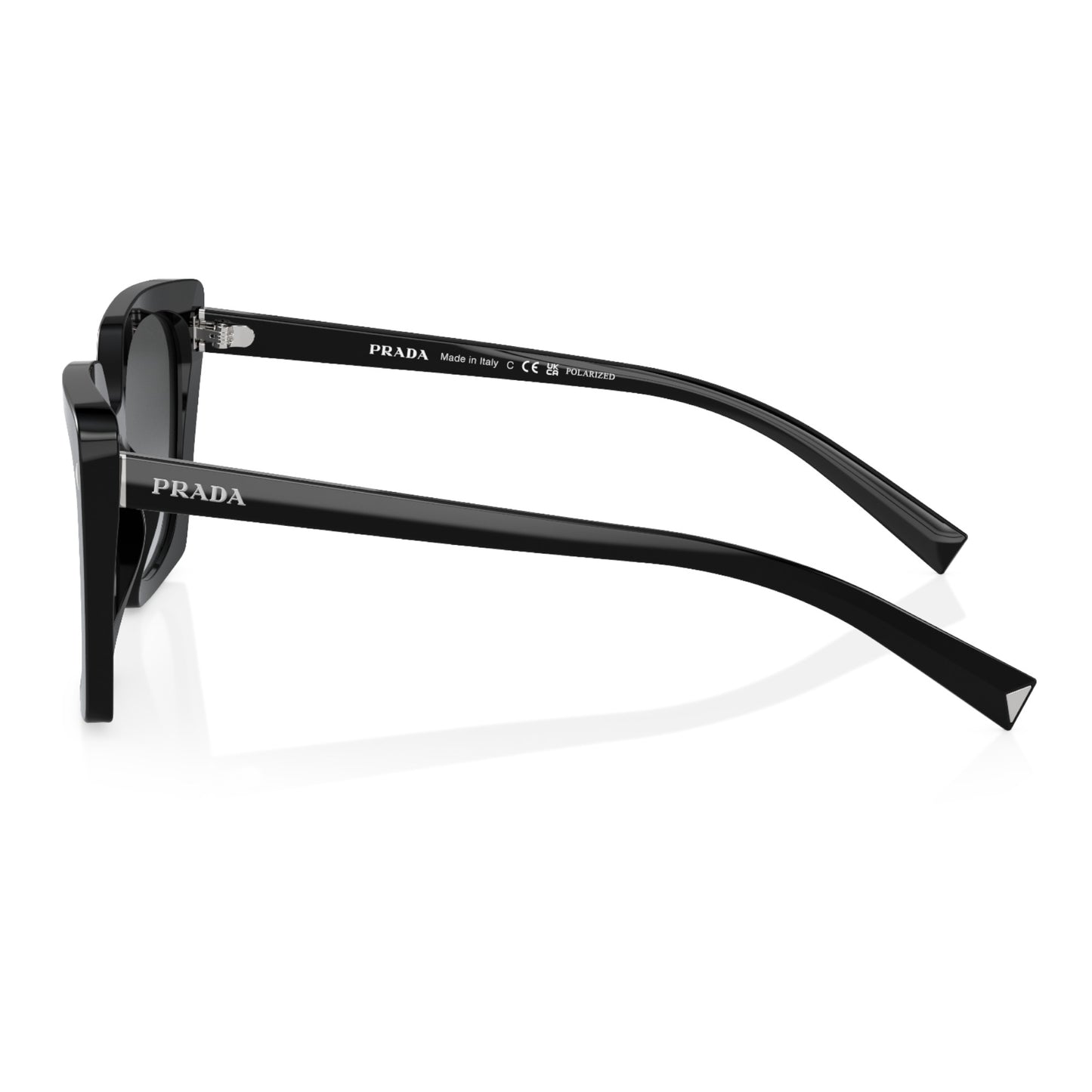 Womens Prada PR23ZS Polarised Sunglasses Black/Polar Grey