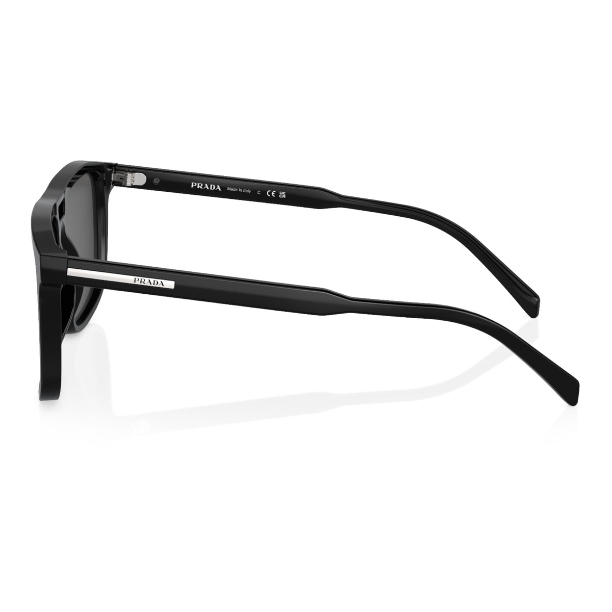 Mens Prada PRA22S Sunglasses Black/Dark Grey