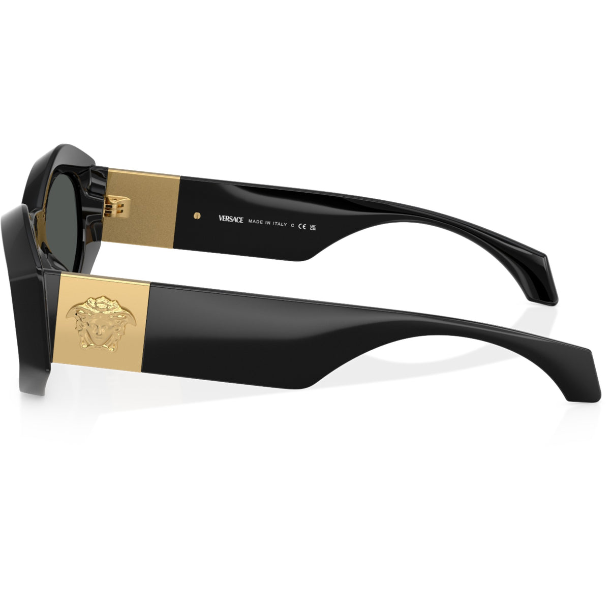 Womens Versace VE4466U Sunglasses Black/Dark Grey