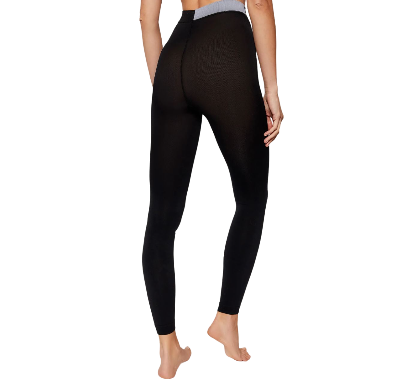 Womens Calvin Klein Slim Fit Pull On Leggings Black