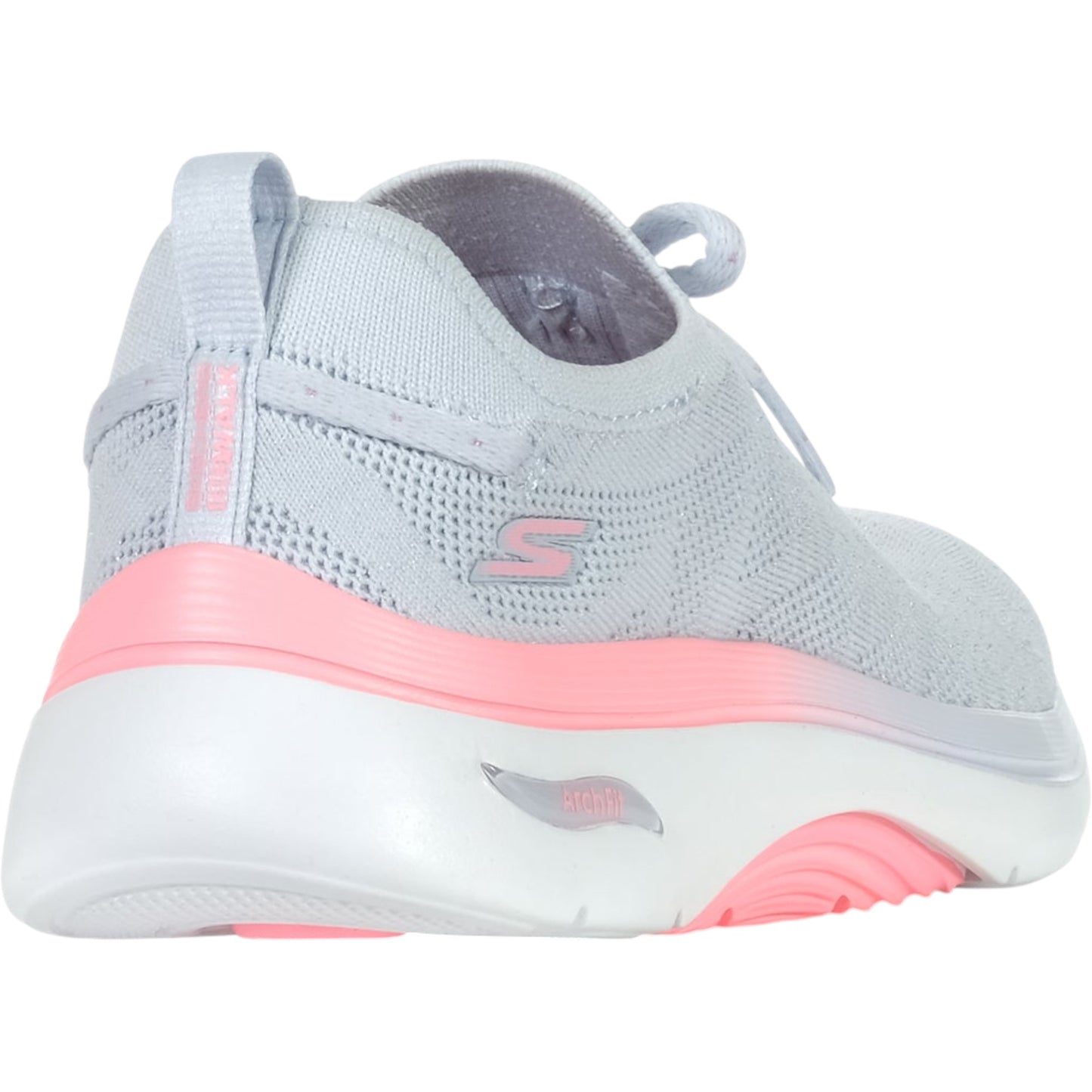 Womens Skechers Go Walk Arch Fit 2.0 Shoes Grey/Pink