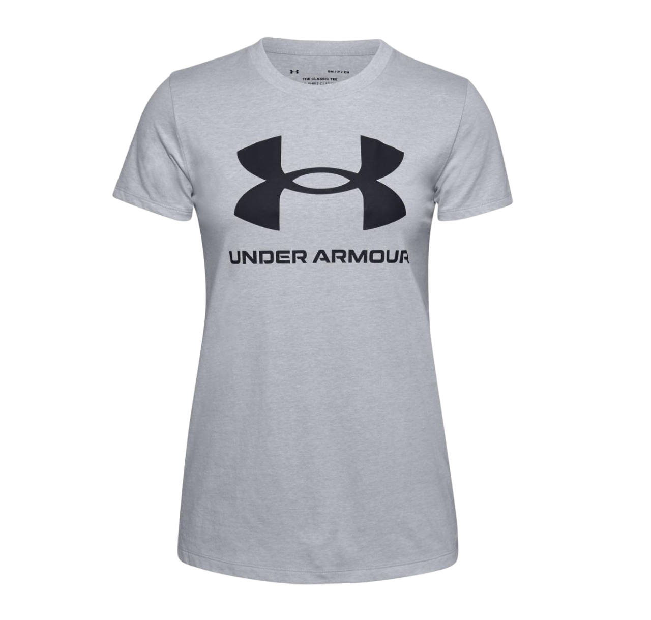 Womens Under Armour Sport Style Logo T-Shirt Grey