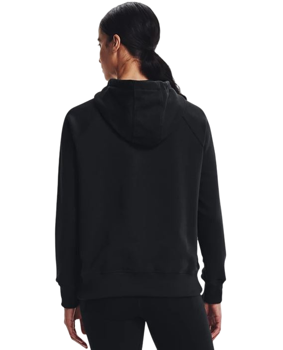 Womens Under Armour Rival Fleece Logo Hoodie Black/ White