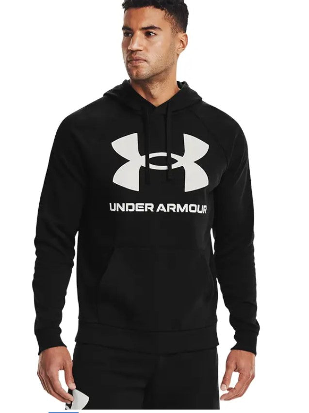 Mens Under Armour Rival Fleece Logo Hoodie Black