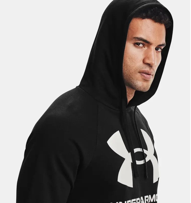 Mens Under Armour Rival Fleece Logo Hoodie Black