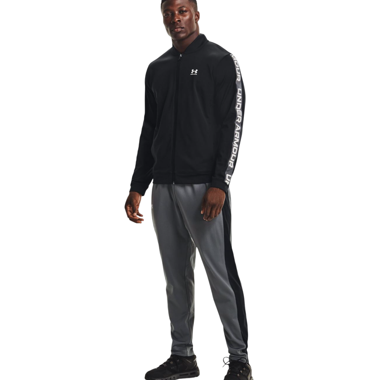 Mens Under Armour Brawler Joggers Trackies Grey/Black
