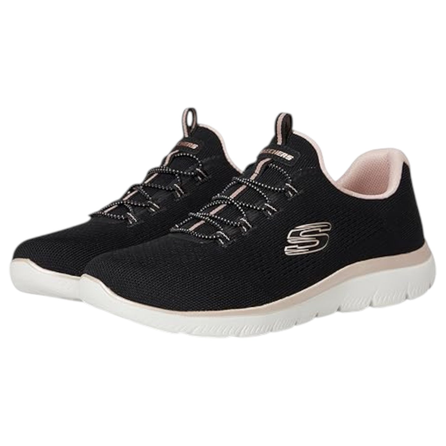 Womens Skechers Arch Fit Arcade - Diamond Daze Shoes Black
