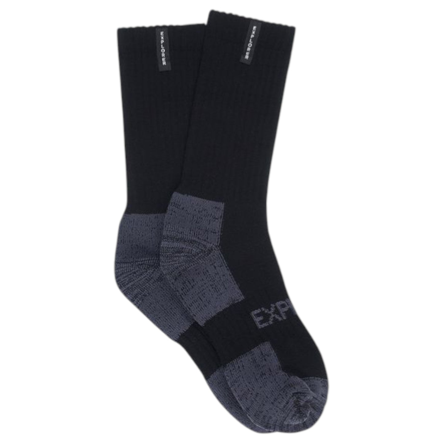 2 Pack Mens Bonds Tough Work Crew Socks Black