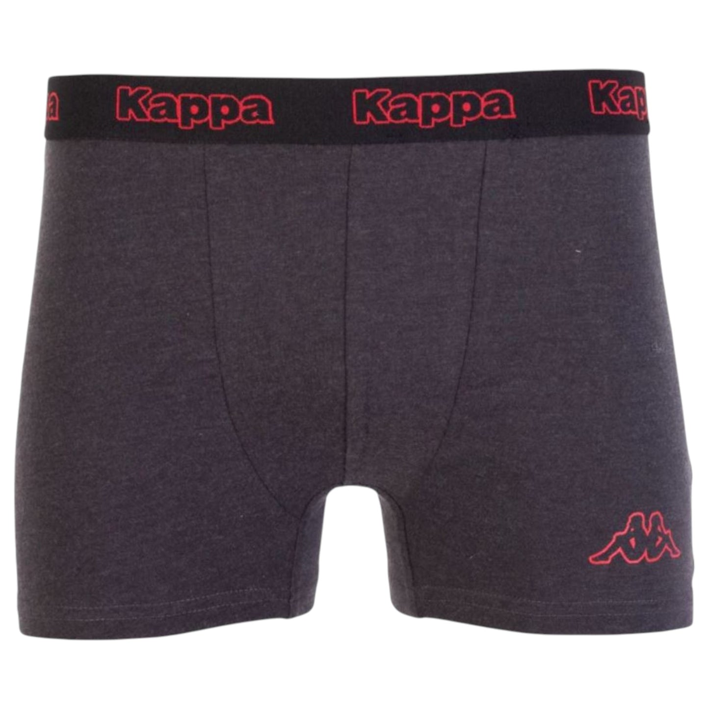 2 Pack Mens Kappa Boxers Trunks Underwear Anthracite/Grey