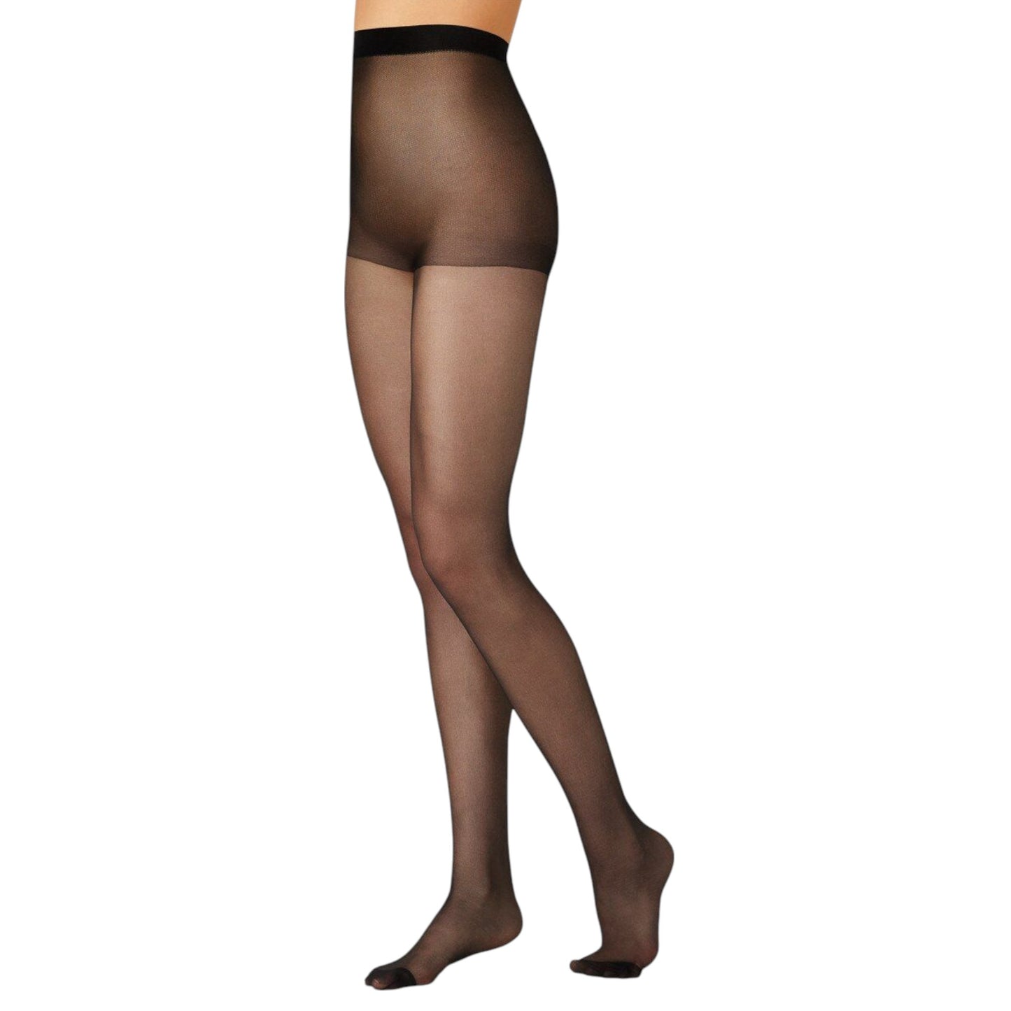 2 Pack Womens Razzamatazz Comfort Brief Sheers Sheer 15 Denier Stockings Black