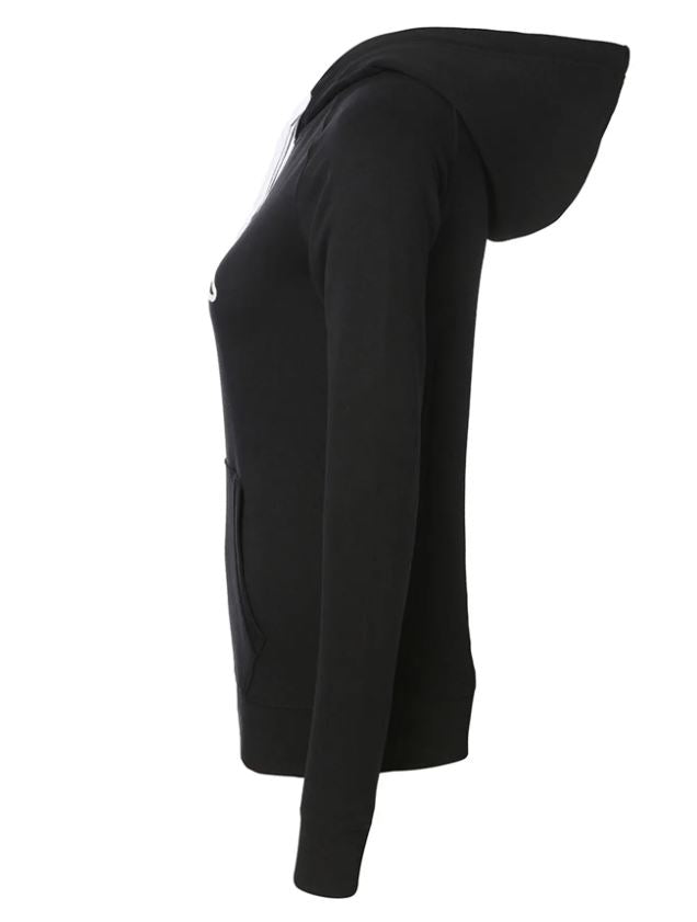Womens Kappa Logo Zeleril Slim Hoodie Black/White