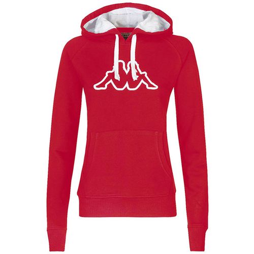 Womens Kappa Logo Zeleril Slim Hoodie Red/White