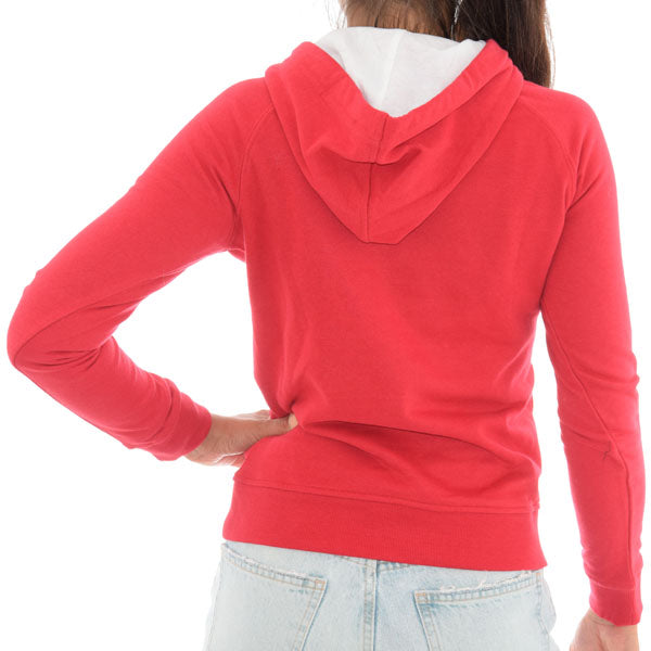 Womens Kappa Logo Zeleril Slim Hoodie Red/White