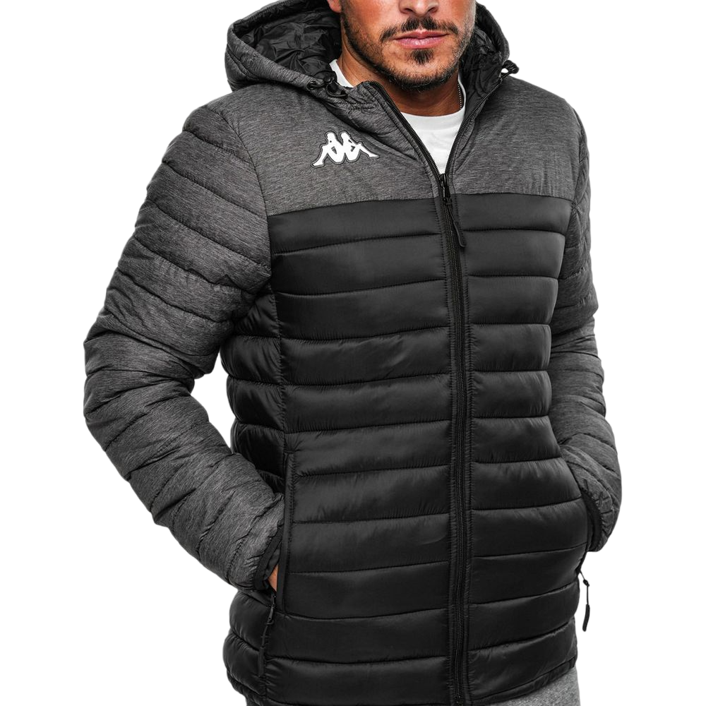 Mens Kappa Training Lamezio Jacket Black/ Grey