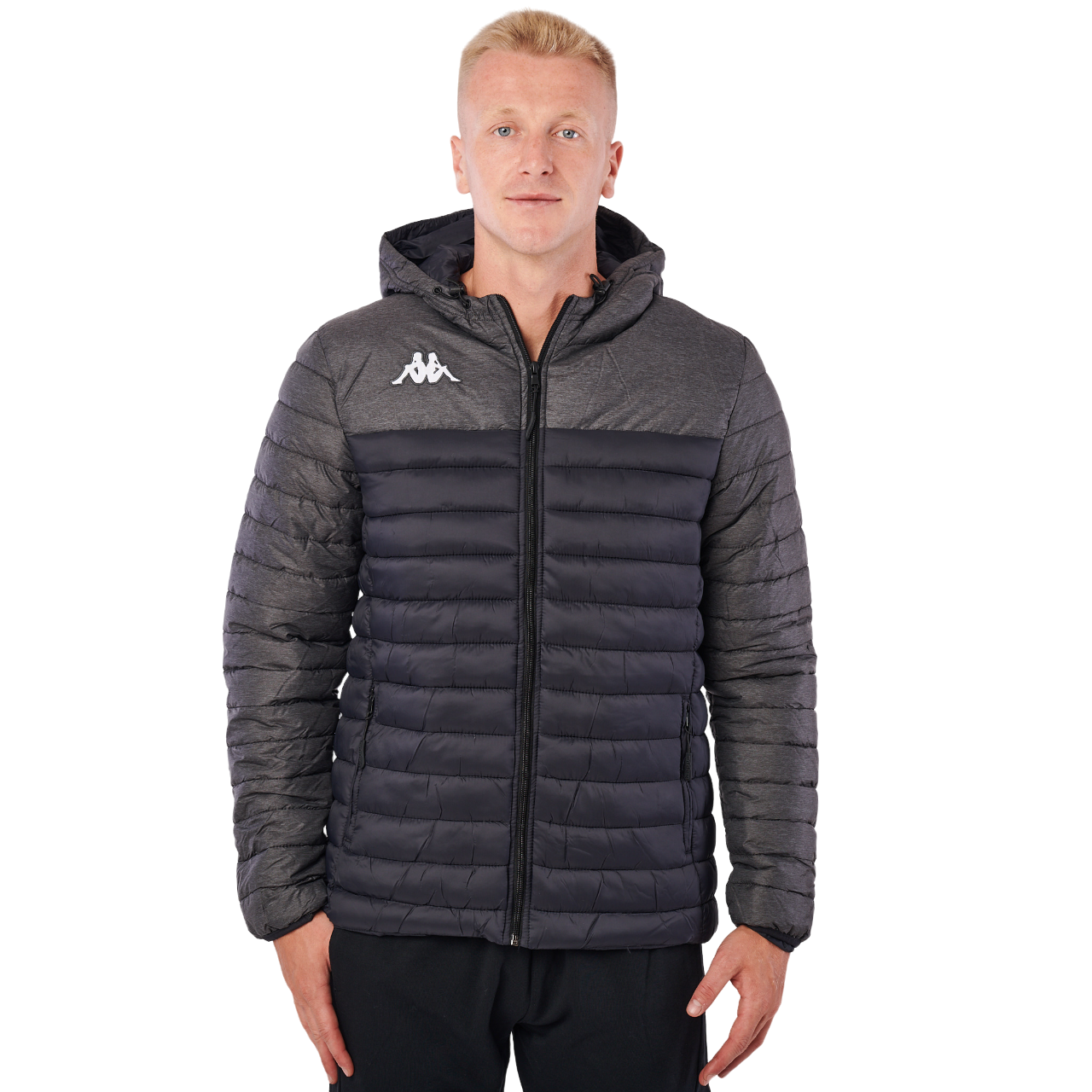 Mens Kappa Training Lamezio Jacket Black/ Grey