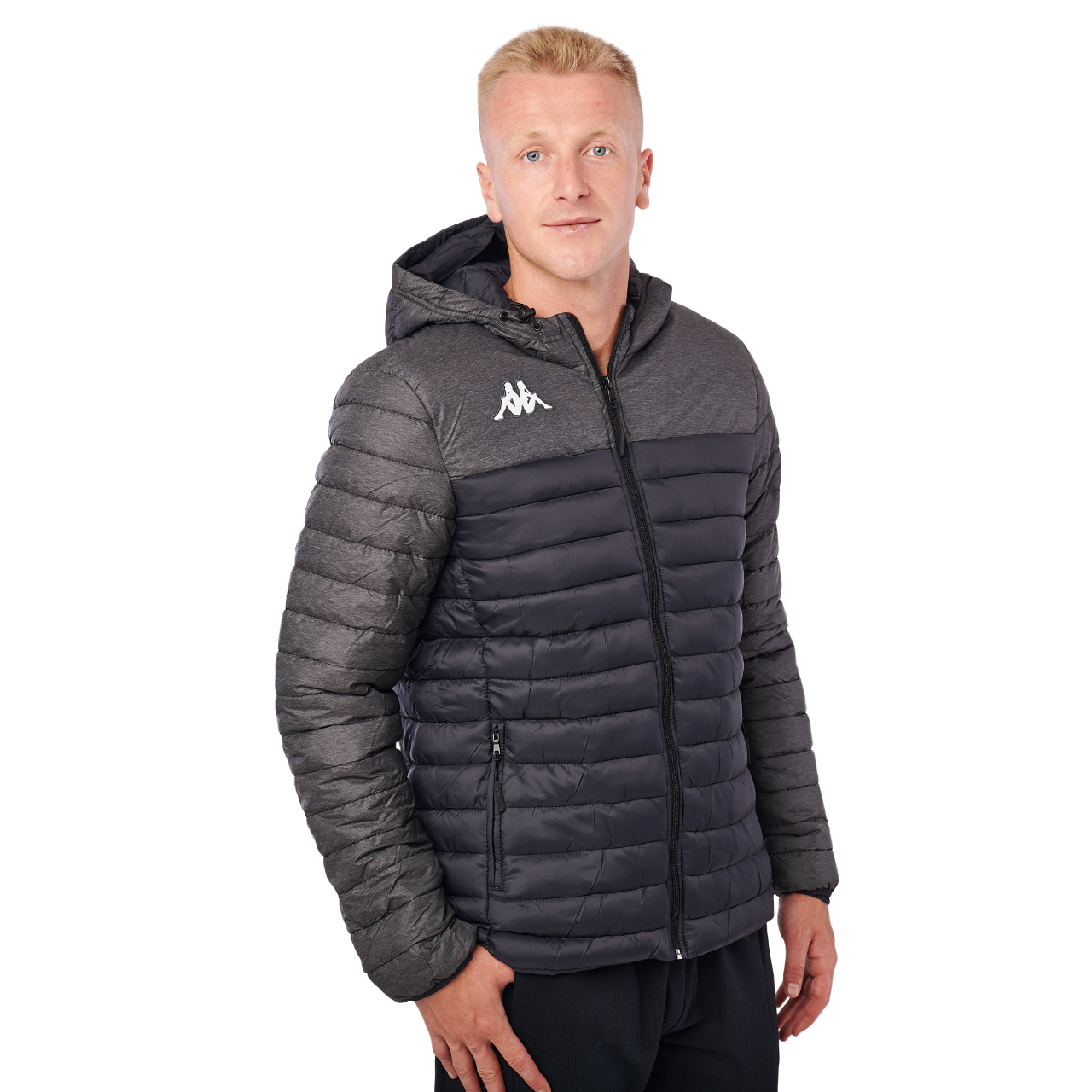 Mens Kappa Training Lamezio Jacket Black/ Grey