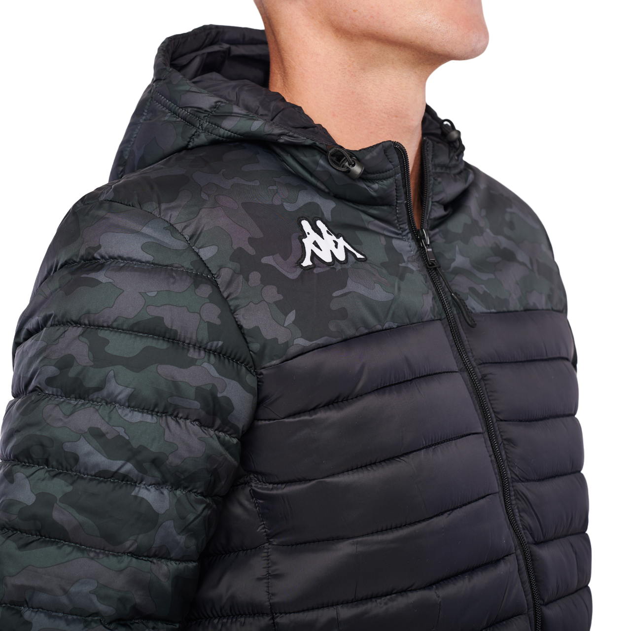 Mens Kappa Training Lamezio Jacket Black Camouflage