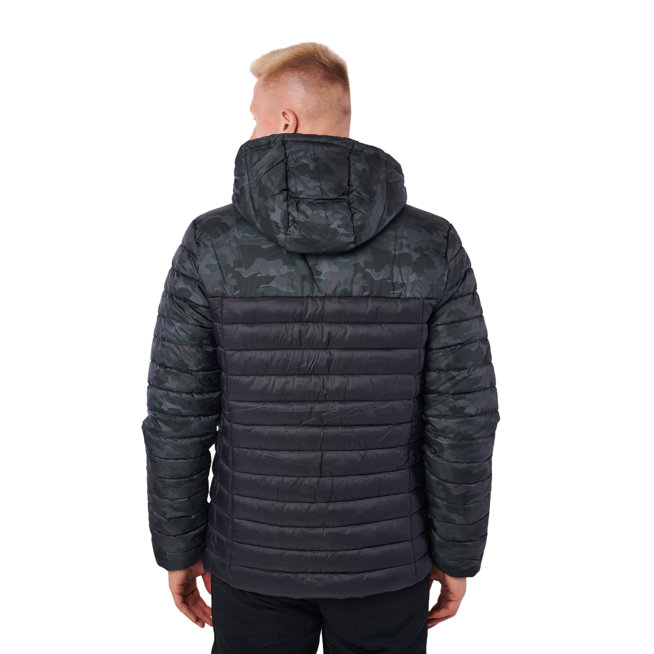 Mens Kappa Training Lamezio Jacket Black Camouflage