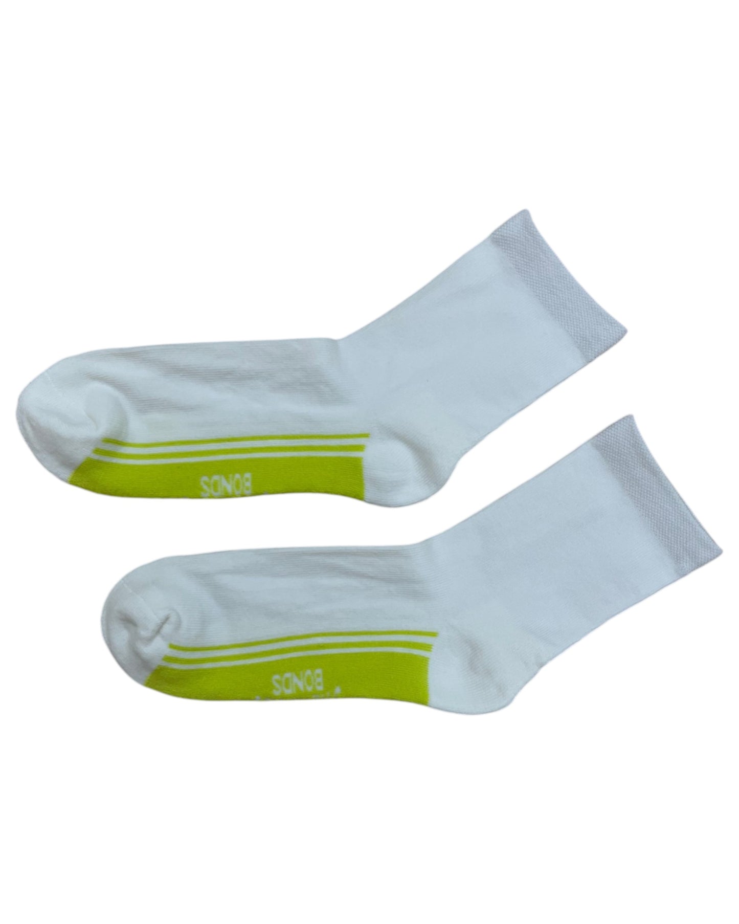 12 Pack Mens Bonds Stretchables Cushioned Quarter Crew Socks White