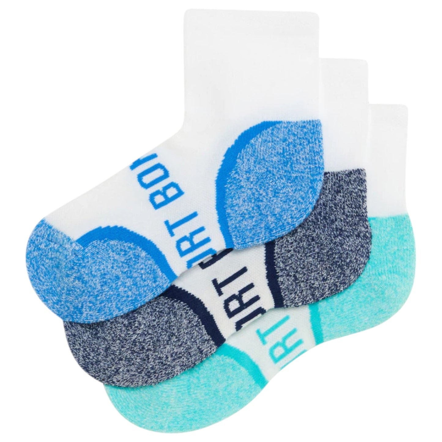 3 Pack Kids Boys Bonds Ultimate Comfort Quarter Crew Socks Multi