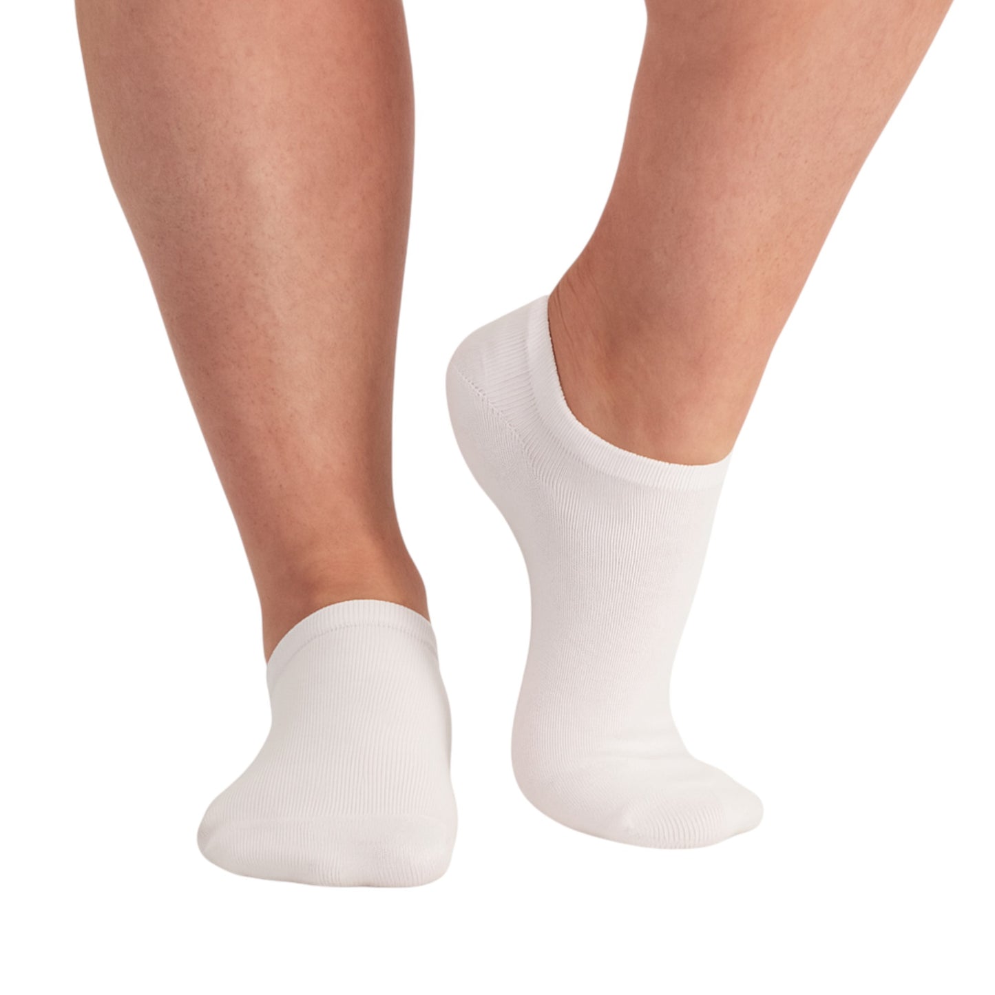 9 Pack Mens Bonds Logo Cushioned No Show Socks White