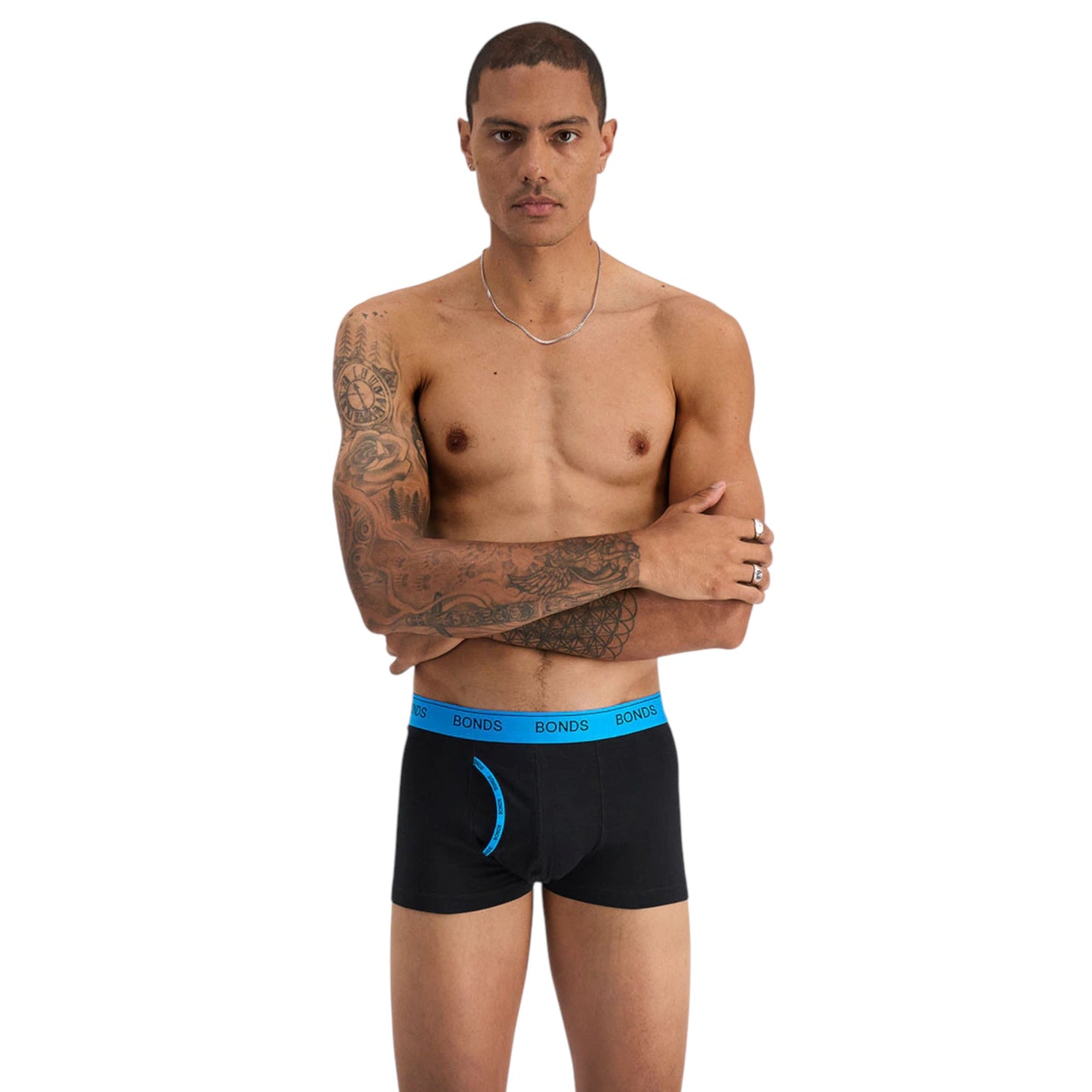 3 Pack Mens Bonds Guyfront Trunk Trunks Underwear Black