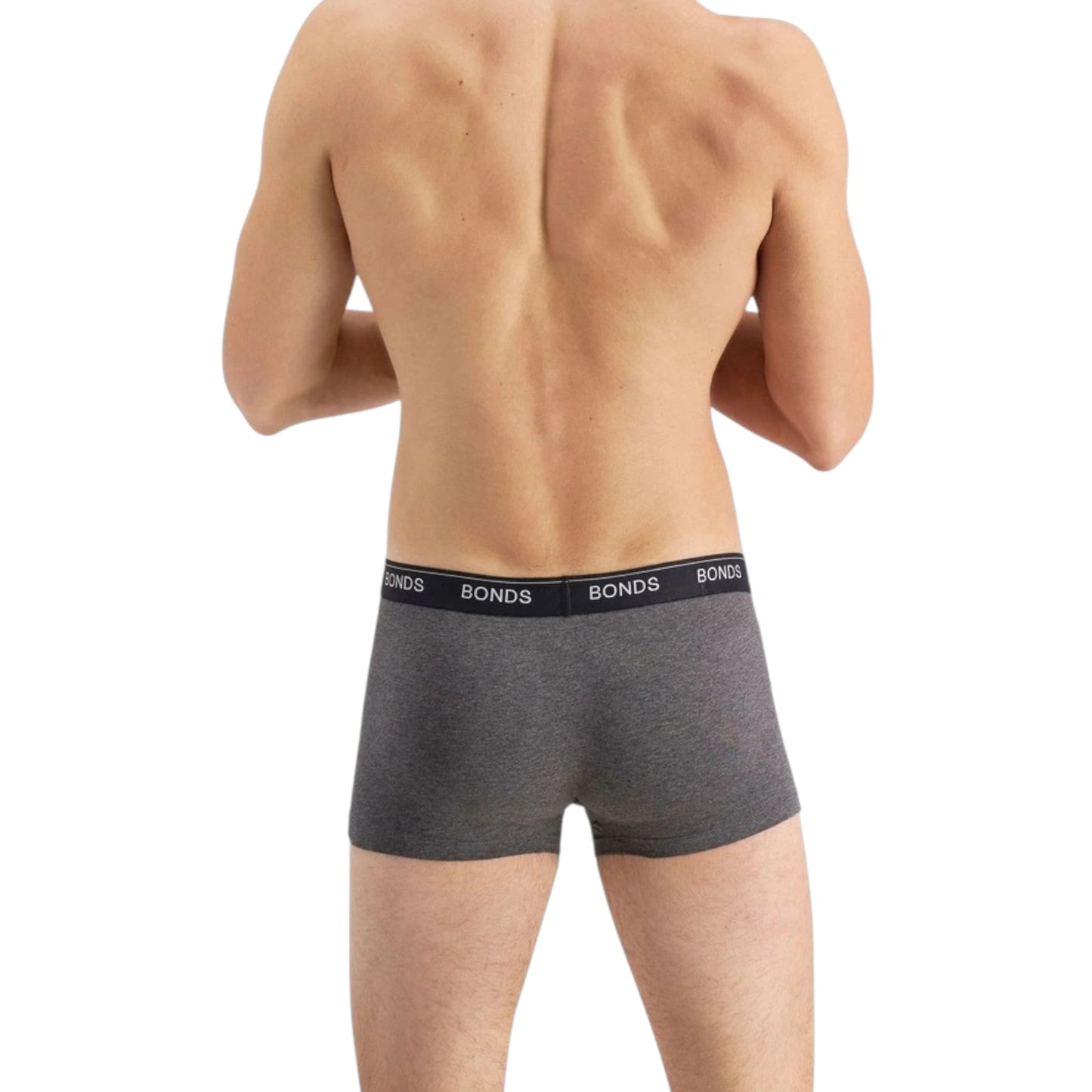 3 Pack Mens Bonds Guyfront Trunk Trunks Underwear Black/White/Charcoal