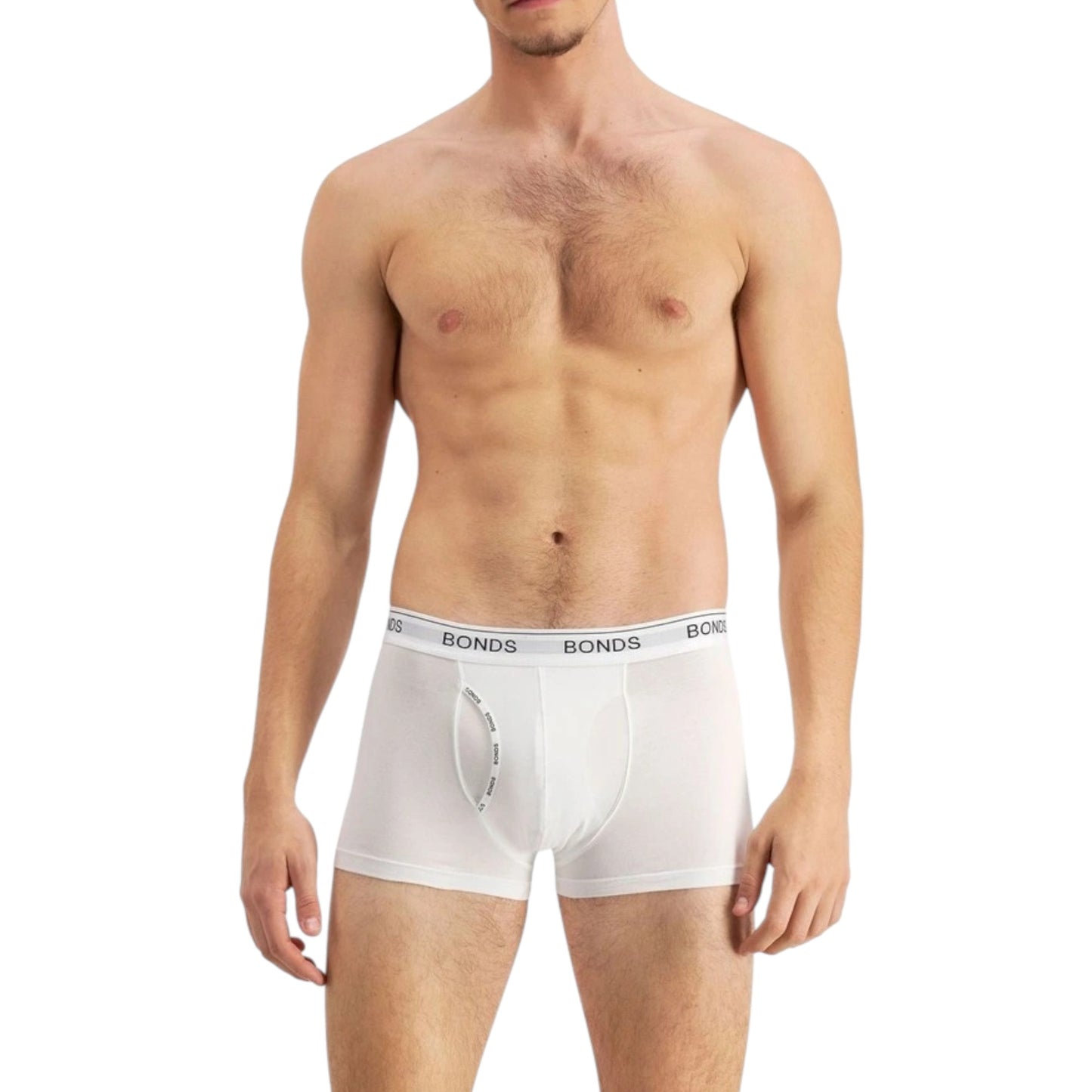 3 Pack Mens Bonds Guyfront Trunk Trunks Underwear Black/White/Charcoal
