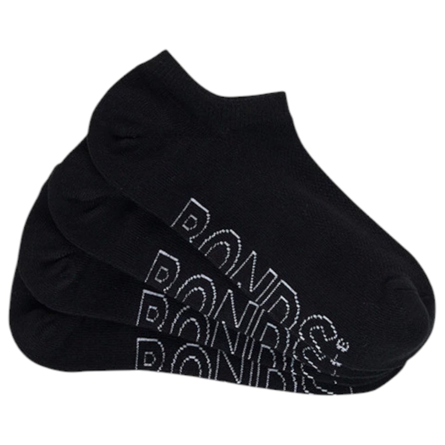 12 Pack Womens Bonds Logo Lightweight No Show Socks Black