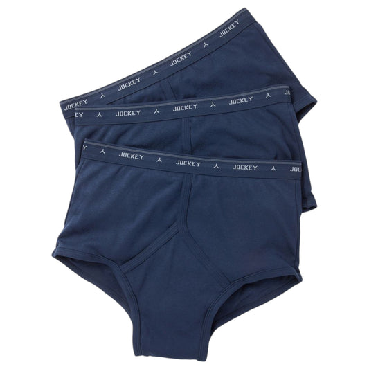 3 Pack Mens Jockey Y-Front Briefs Underwear Navy