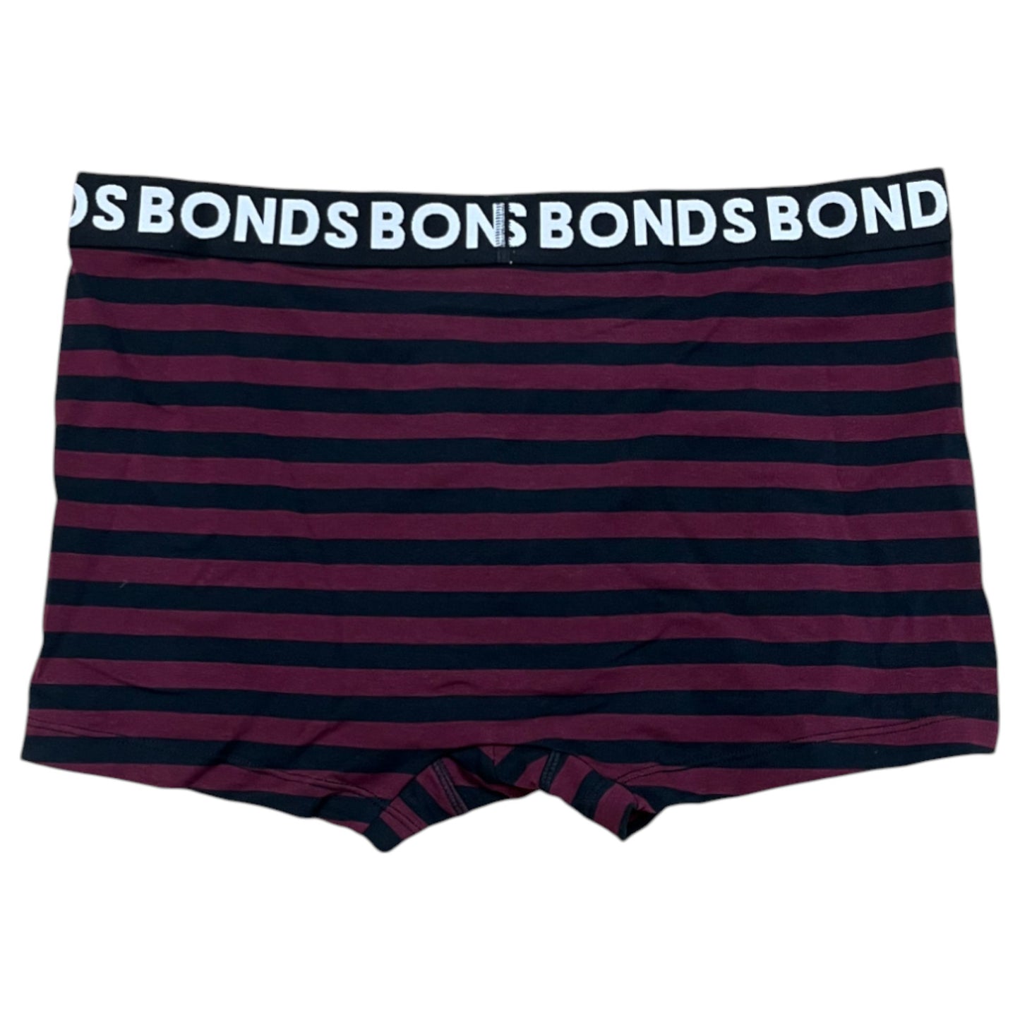 3 Pack Mens Bonds Classic Trunks Trunks Underwear Black/Burgundy