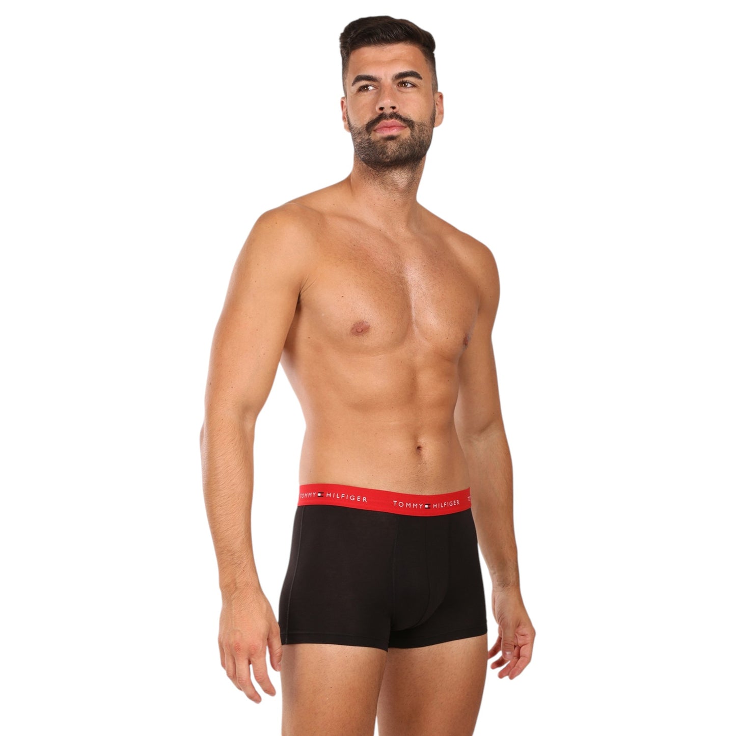 3 Pack Mens Tommy Hilfiger Essential Trunks Underwear Black Multi