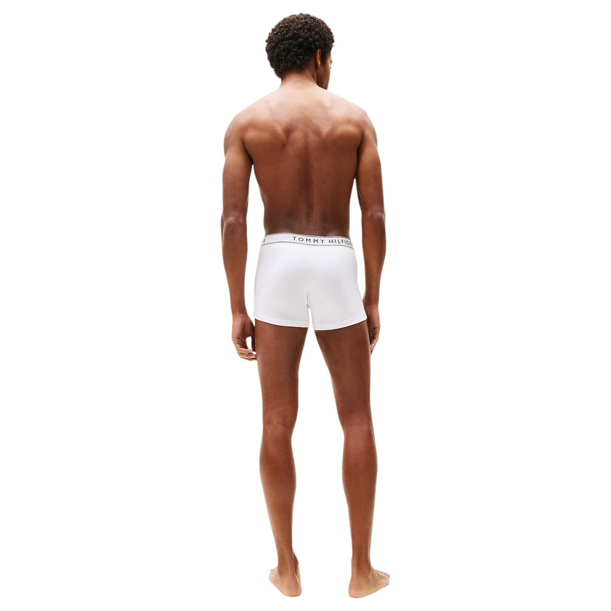 3 Pack Mens Tommy Hilfiger Essential Trunks Underwear White/Navy/Red