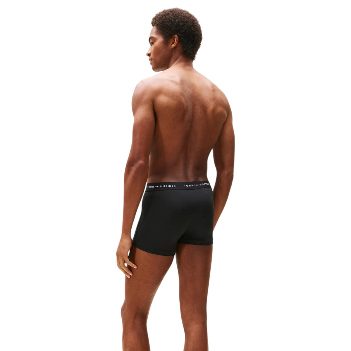 3 Pack Mens Tommy Hilfiger Microfibre Essential Trunks Underwear Black