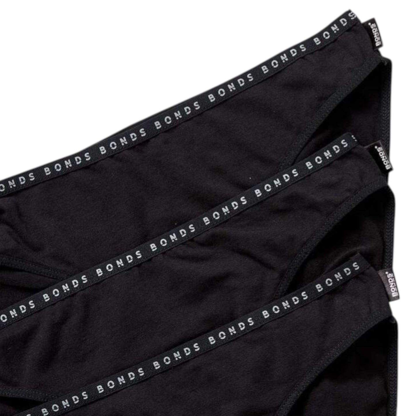 3 Pack Womens Bonds Hipster Bikini Briefs Underwear Black