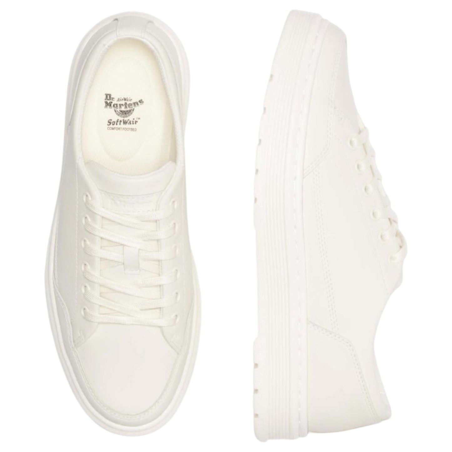 Unisex Adults Dr. Martens Brookline 6 Eye Shoes Off White Classic Nappa