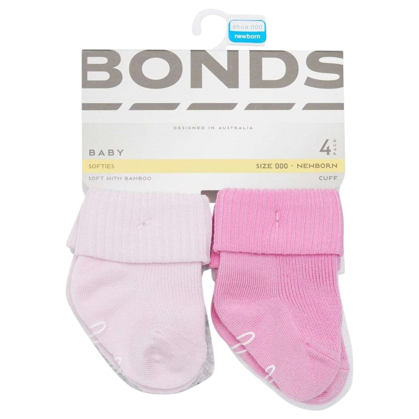 Unisex Kids Bonds Bamboo Super Soft Cuff Socks Multi