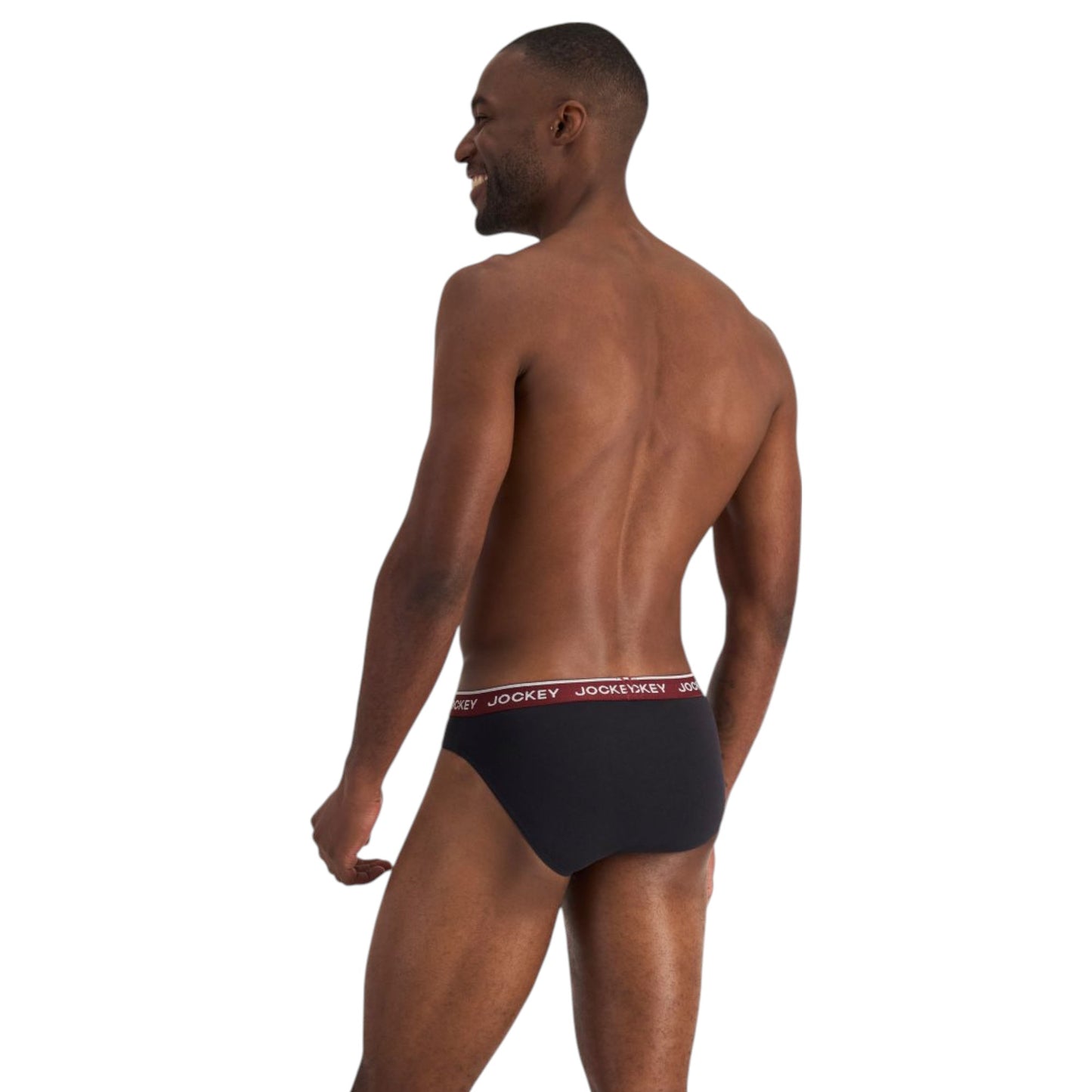 4 Pack Mens Jockey Cotton Elastic Briefs Underwear Black