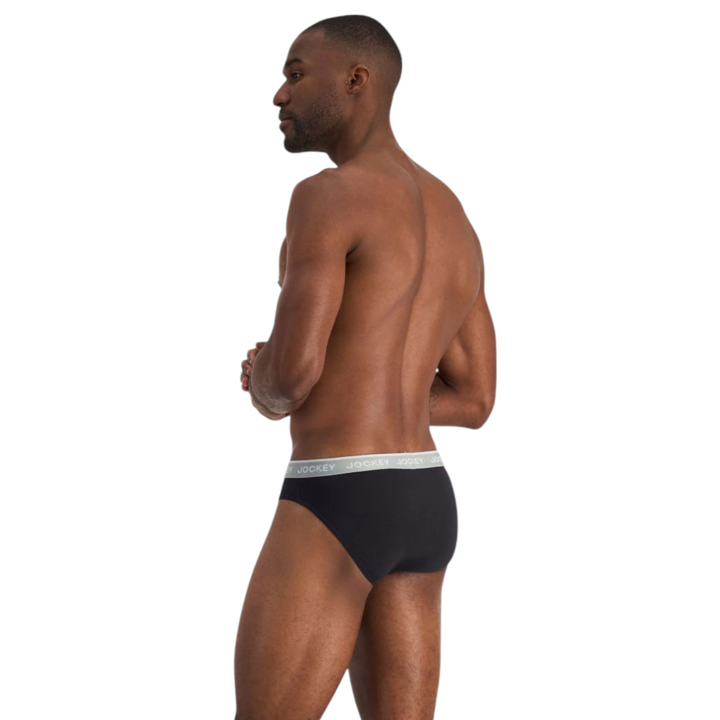 4 Pack Mens Jockey Cotton Elastic Briefs Underwear Black
