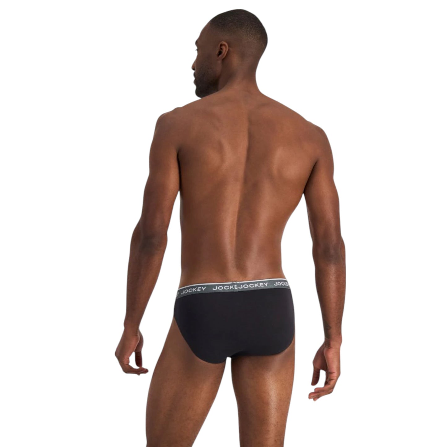 4 Pack Mens Jockey Cotton Elastic Briefs Underwear Black