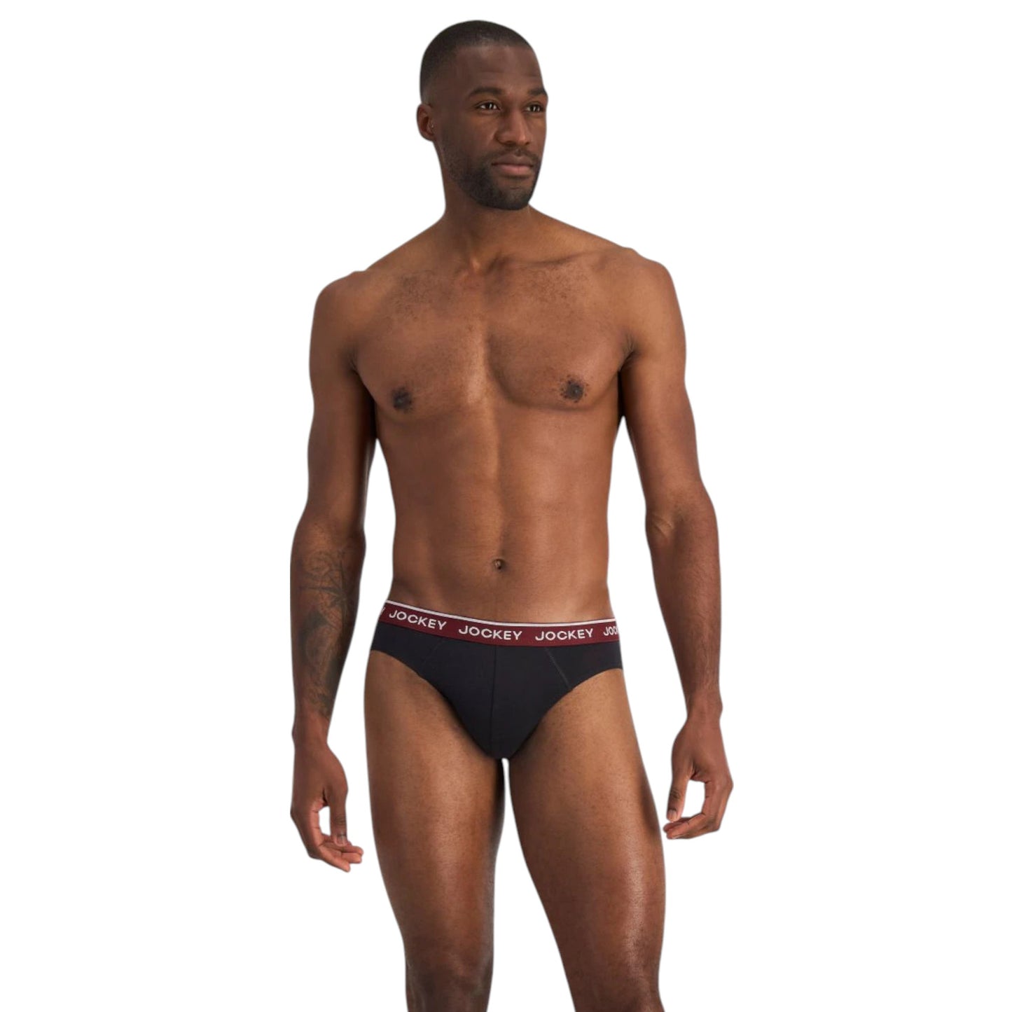 4 Pack Mens Jockey Cotton Elastic Briefs Underwear Black