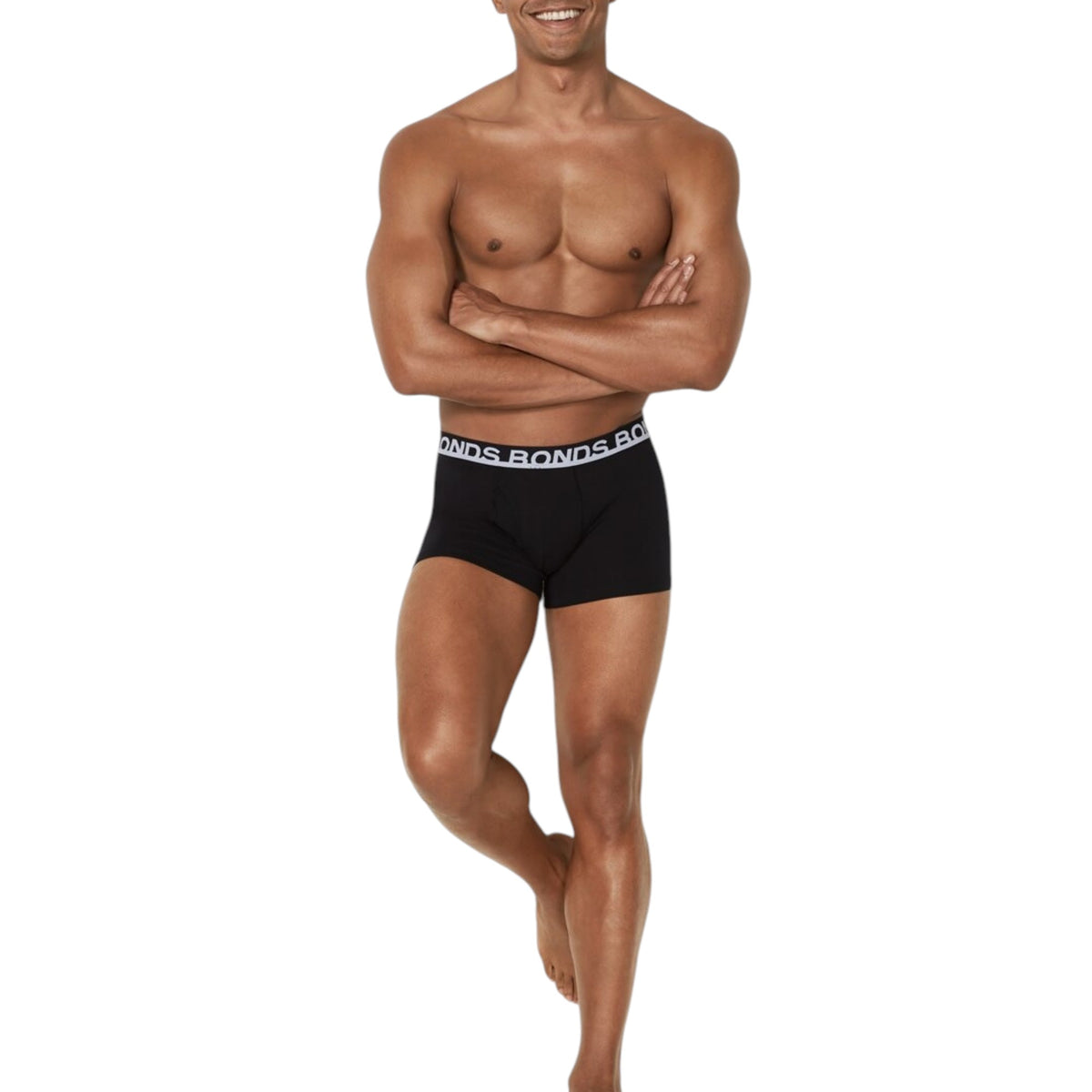 5 Pack Mens Bonds Everyday Trunks Underwear Black