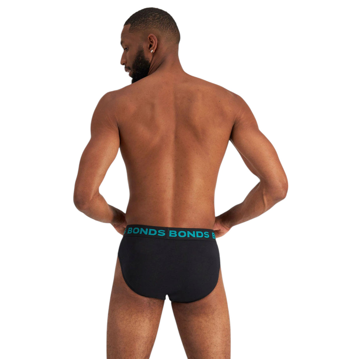 5 Pack Mens Bonds Hipster Briefs Underwear Black