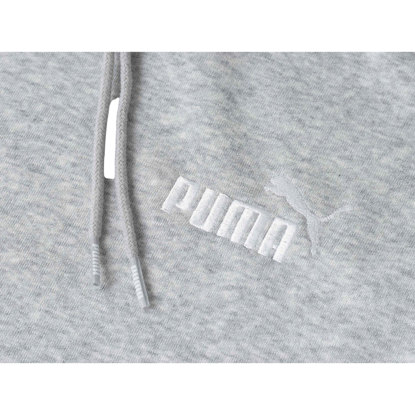 Mens Puma Essentials Small Logo Hoodie Light Grey
