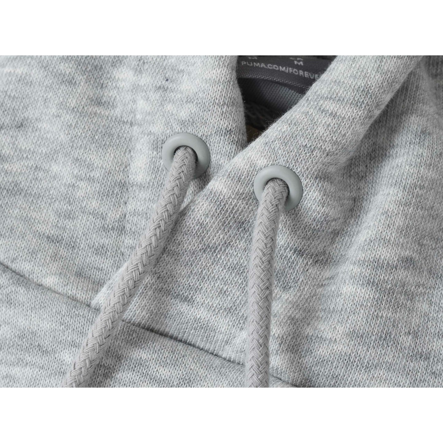 Mens Puma Essentials Small Logo Hoodie Light Grey