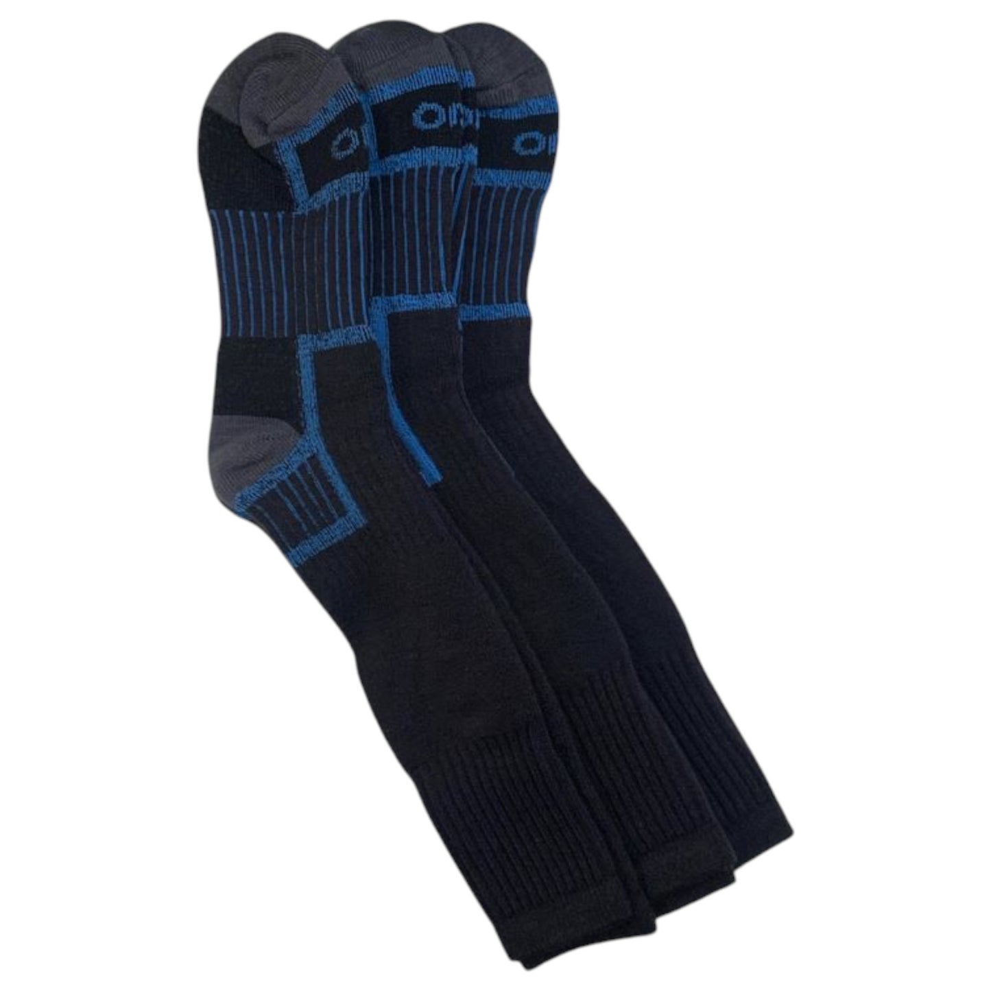 6 Pack Mens Rio No Hole Reinforced Socks Multi