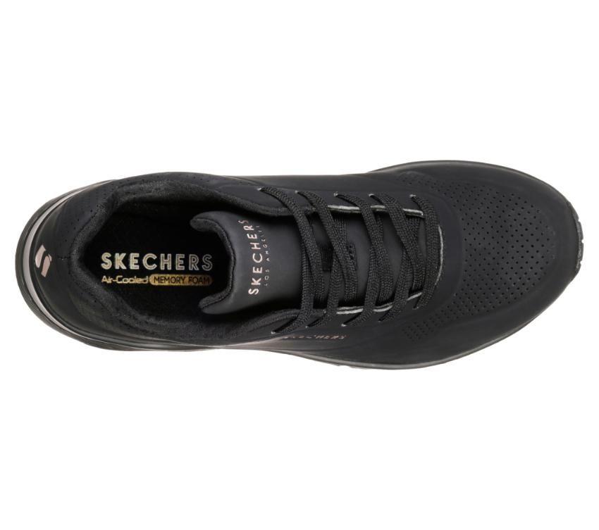 Womens Skechers Uno - Stand On Air Shoes Black