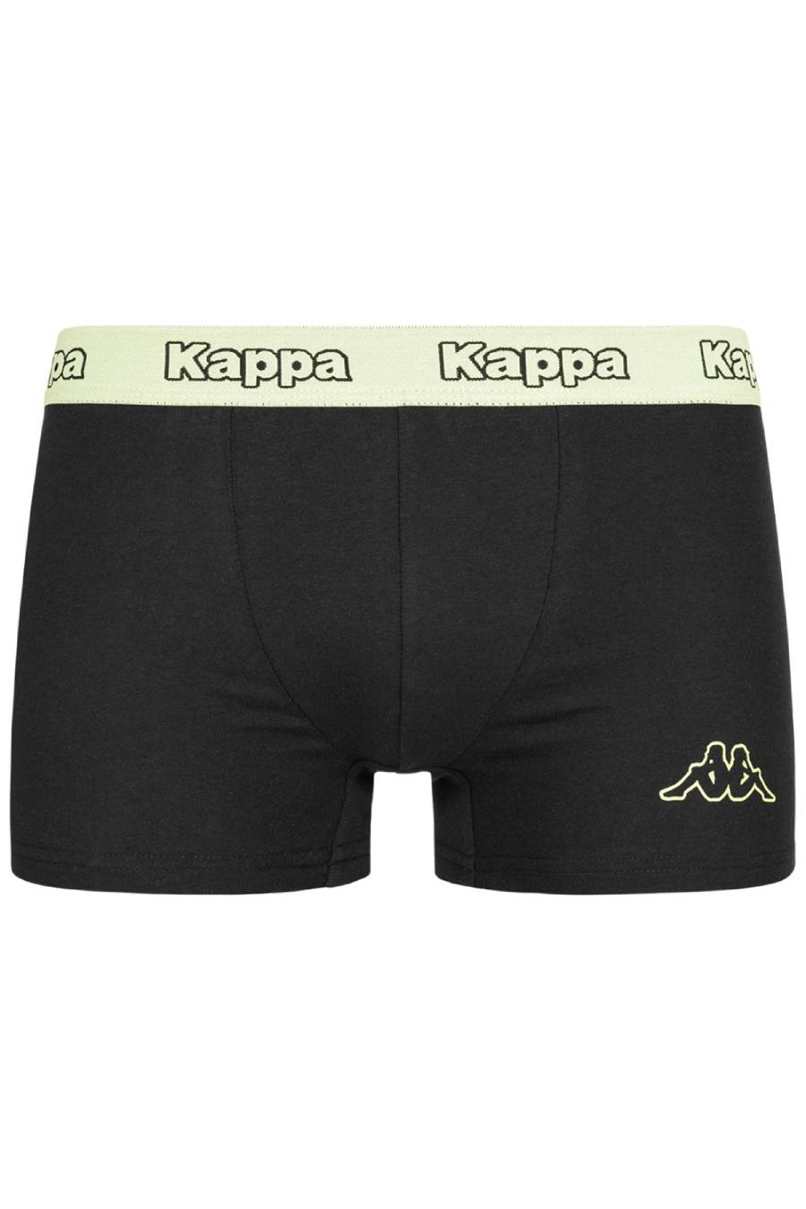 2 Pack Mens Kappa Boxers Trunks Underwear Black/Yellow
